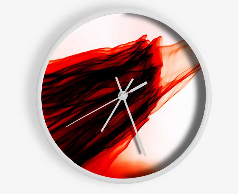 Red Passing Through Clock - Wallart-Direct UK