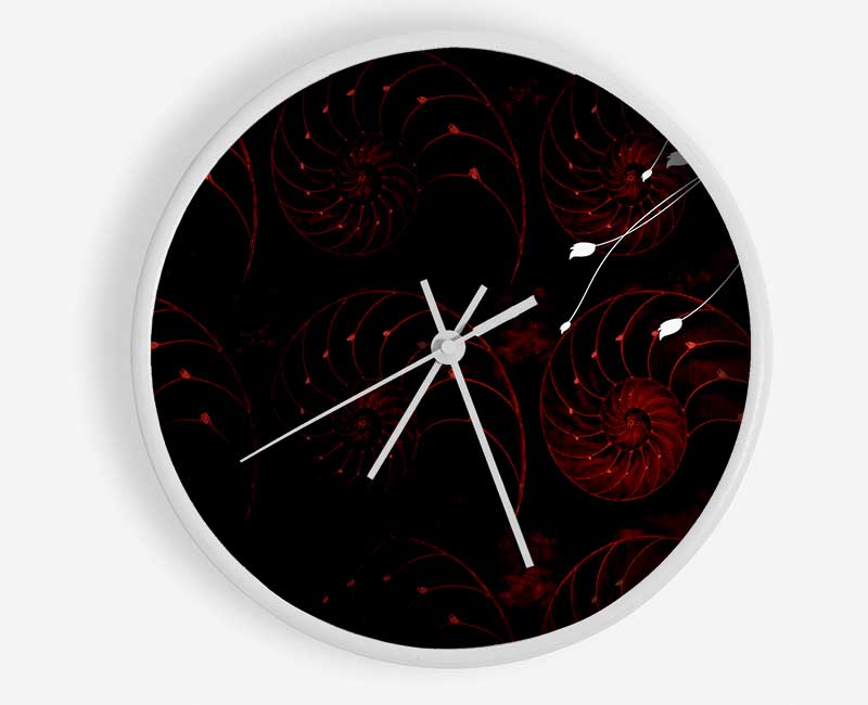 Red Shell Delight Clock - Wallart-Direct UK