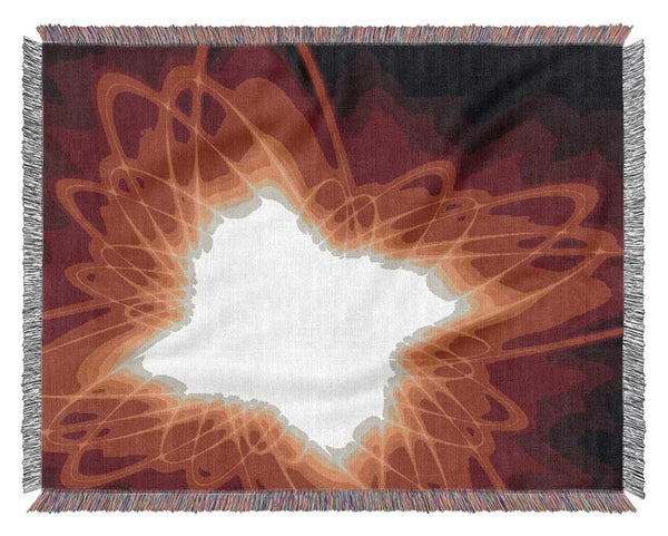 Red Star Explosion Woven Blanket