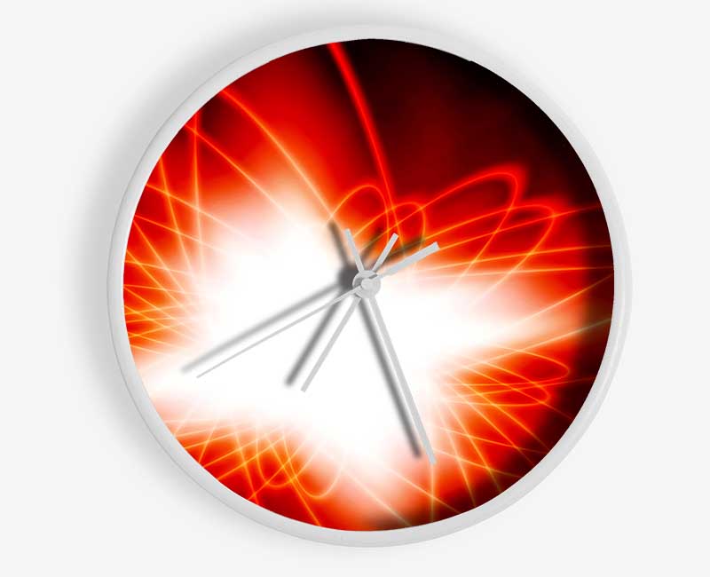 Red Star Explosion Clock - Wallart-Direct UK