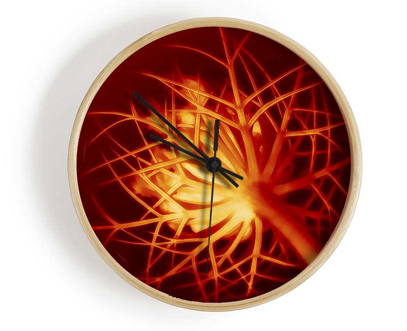 Red Thorns Clock - Wallart-Direct UK