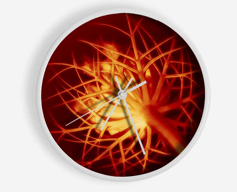 Red Thorns Clock - Wallart-Direct UK