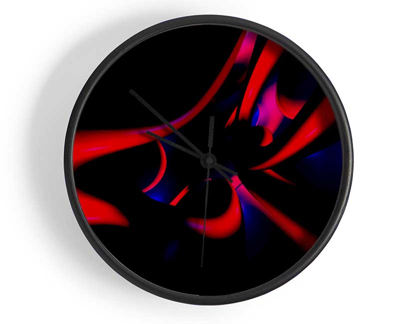 Red Tubular Clock - Wallart-Direct UK