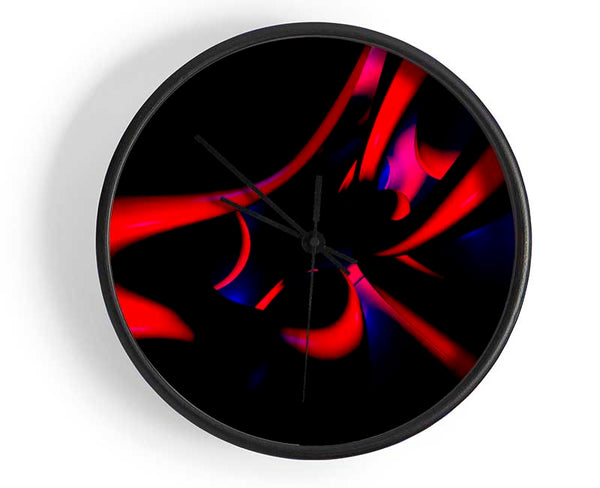 Red Tubular Clock - Wallart-Direct UK