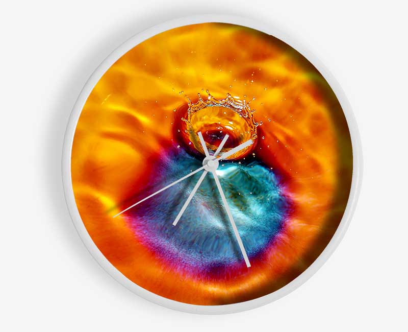 Ripple Slash Clock - Wallart-Direct UK