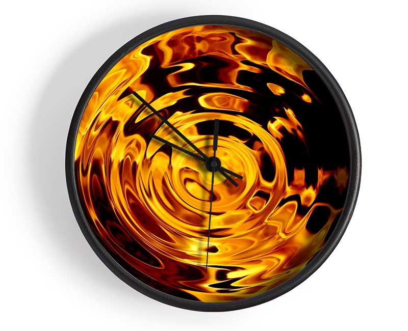 Rippled Flame Clock - Wallart-Direct UK