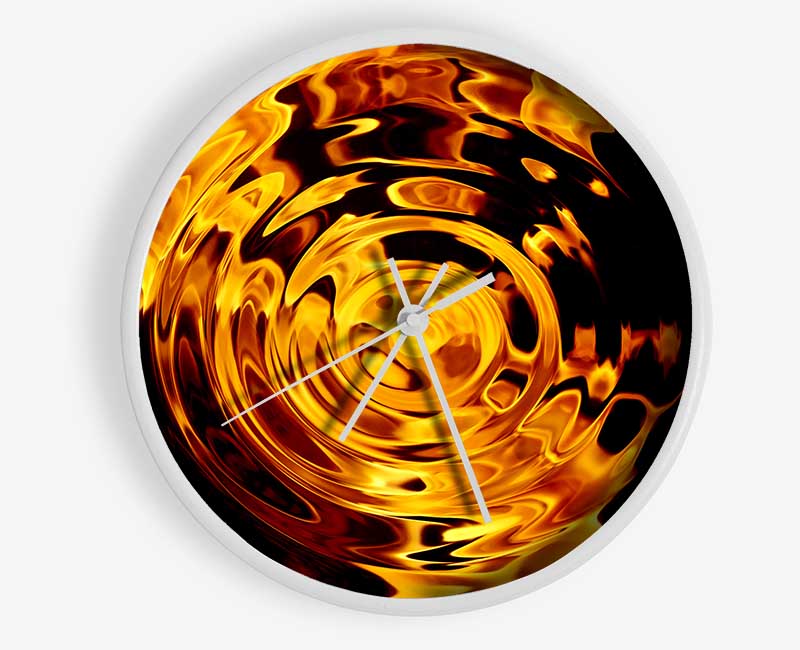 Rippled Flame Clock - Wallart-Direct UK