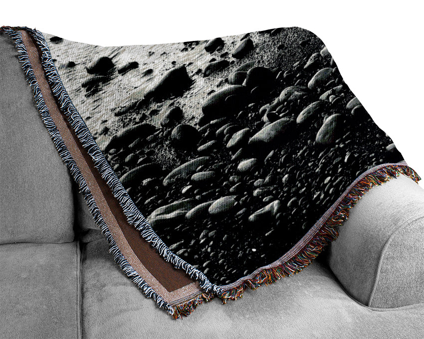 Seashore Pebbles Woven Blanket