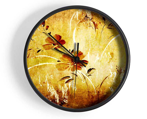 Shower Of Golden Light Clock - Wallart-Direct UK