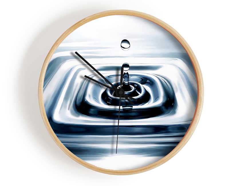 Silver Water Droplet Clock - Wallart-Direct UK