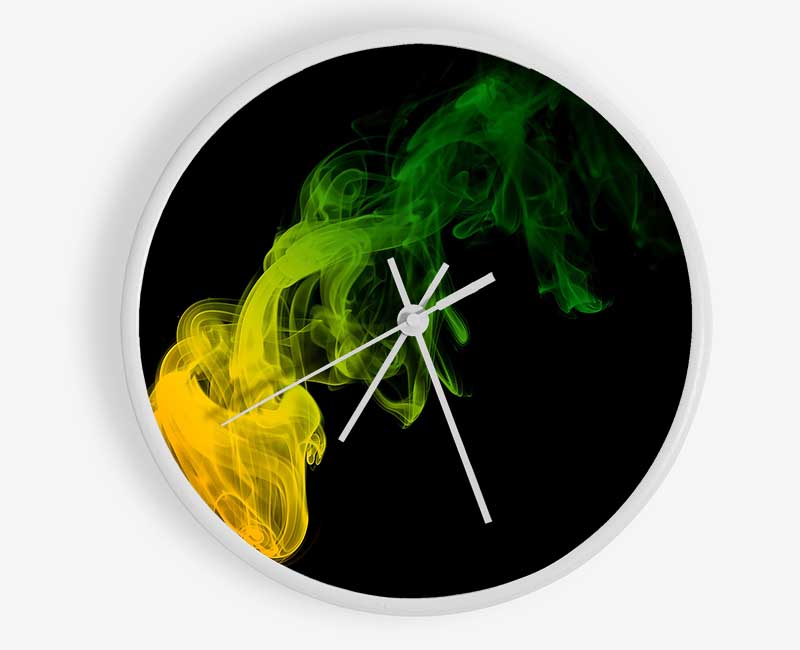 Smoke Twist Rainbow Clock - Wallart-Direct UK