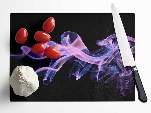 Smoke Pinks Glass Chopping Board