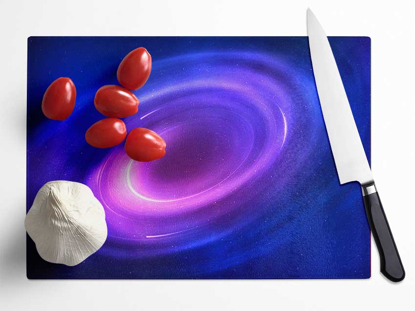 Space Vortex Glass Chopping Board