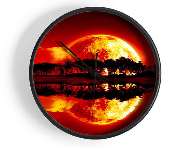 Sunset Siren Clock - Wallart-Direct UK