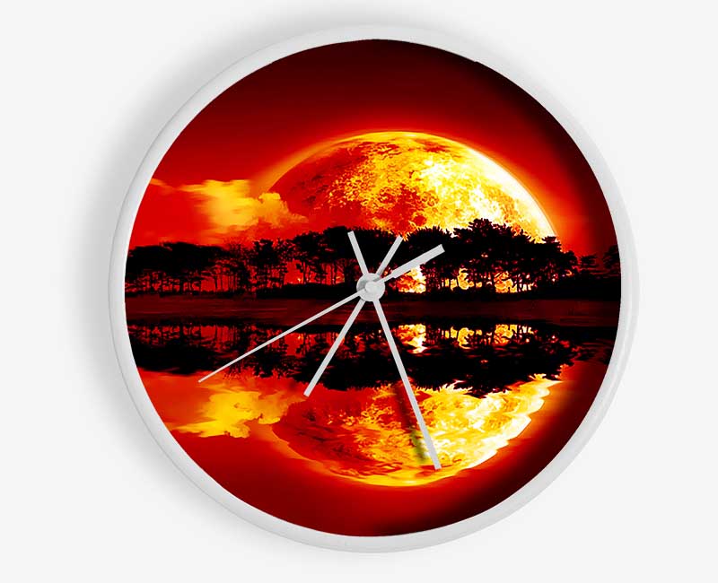 Sunset Siren Clock - Wallart-Direct UK