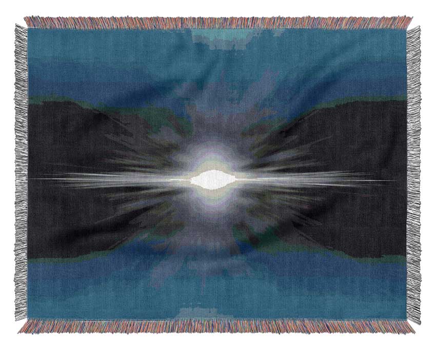 Surreal Sun Horizon Woven Blanket