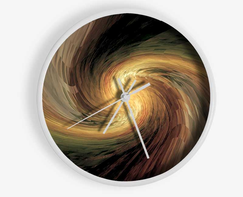 Swirls Of Light Clock - Wallart-Direct UK