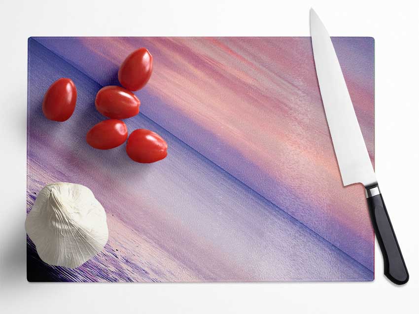 The Edge Of Time Glass Chopping Board