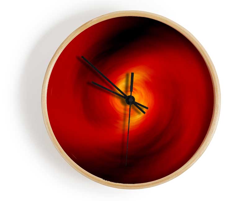 Twist Of Red Clock - Wallart-Direct UK