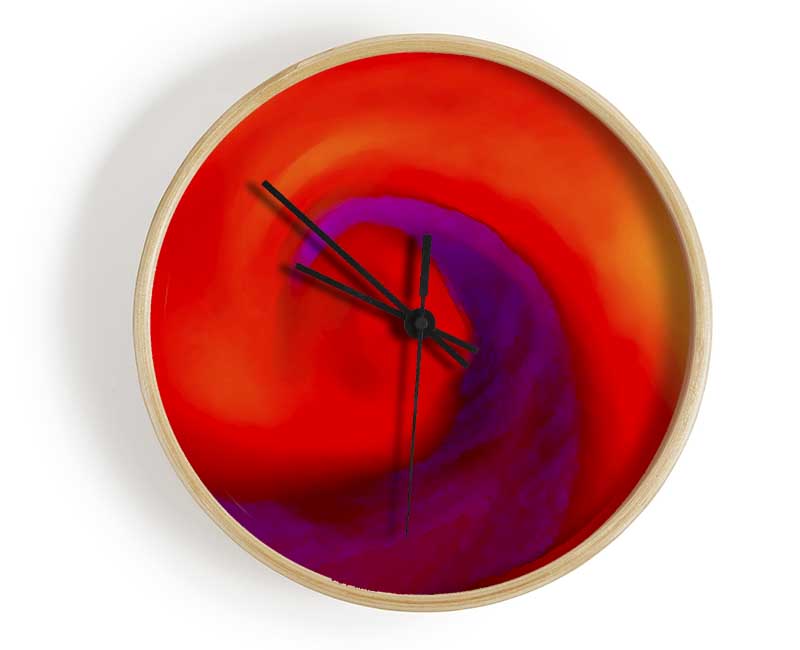 Twisted Intent Purple Clock - Wallart-Direct UK