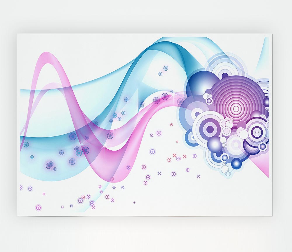 Baby Pink Blues Print Poster Wall Art