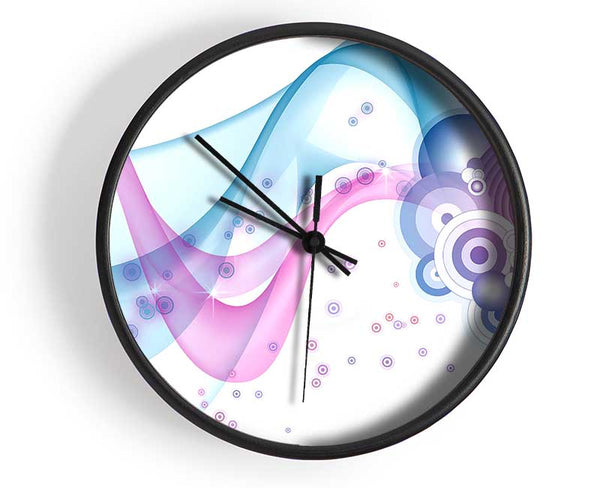 Baby Pink Blues Clock - Wallart-Direct UK