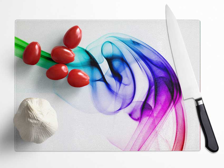 Vibrant Smoke Glass Chopping Board