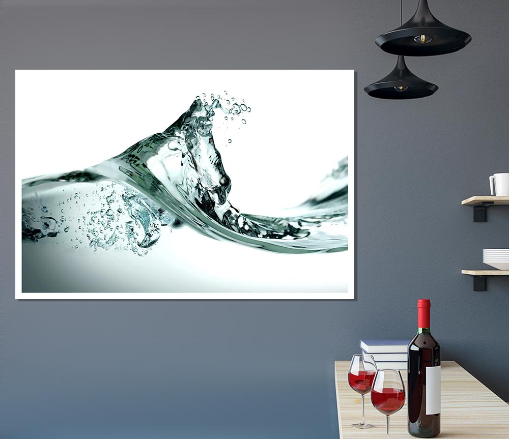 Water Wave Print Poster Wall Art