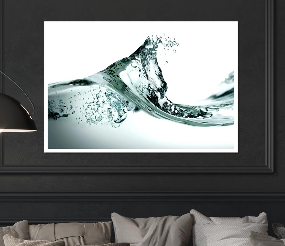 Water Wave Print Poster Wall Art