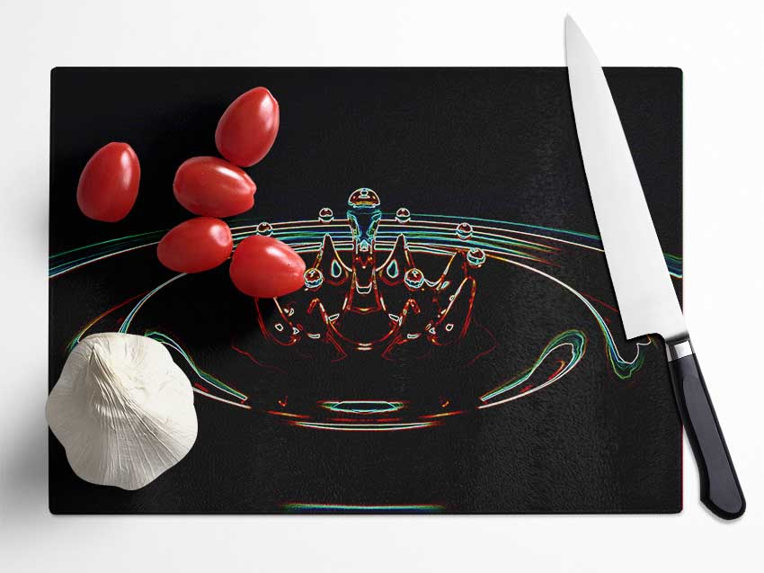 Water Dance Glass Chopping Board