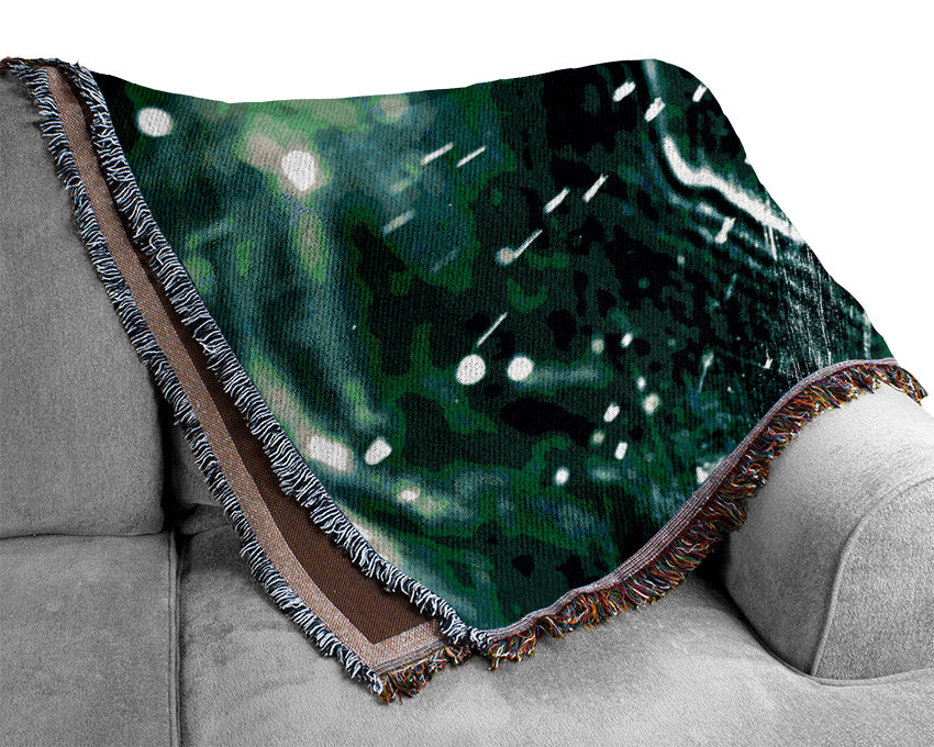 Water Splash Drop Woven Blanket