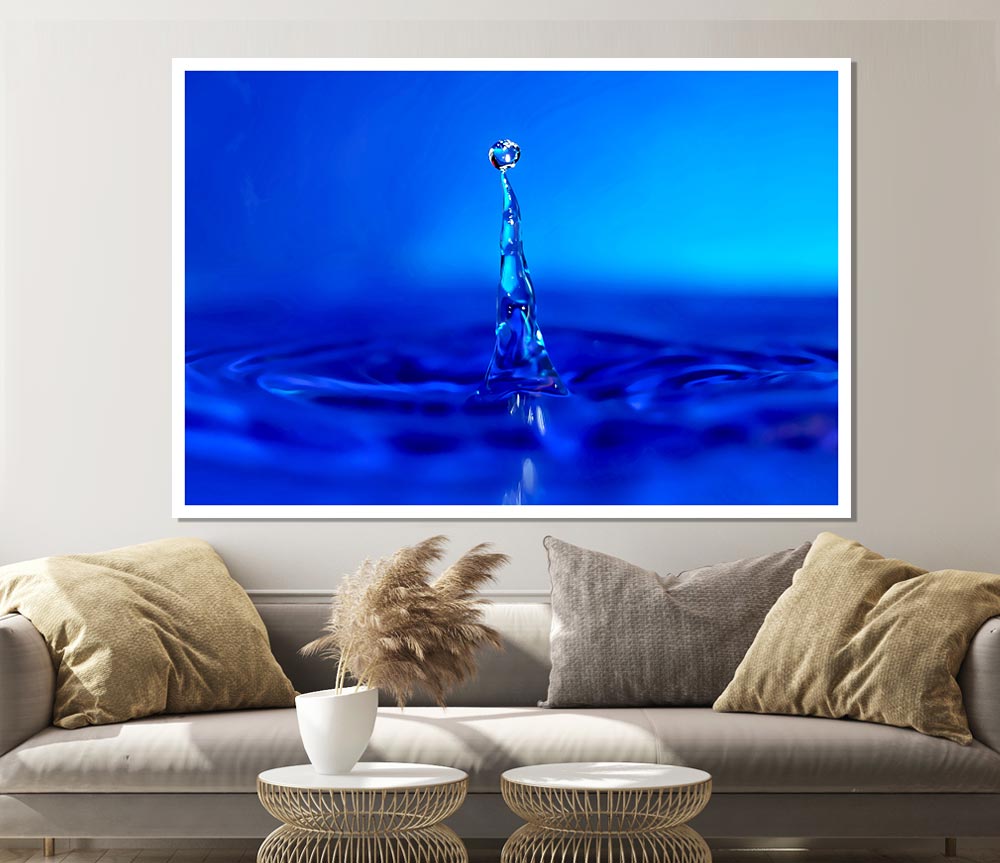 Water Drop Attention Print Poster Wall Art