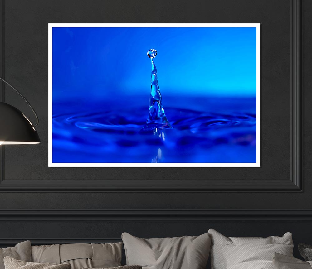 Water Drop Attention Print Poster Wall Art