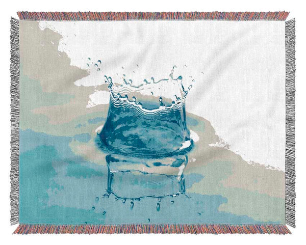 Water Splash Reflection Woven Blanket