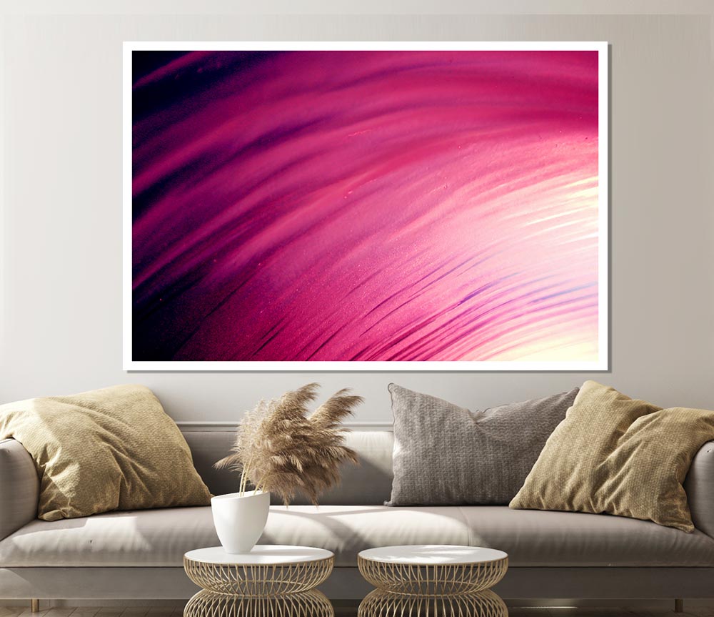 Whirlwind Of Pink Print Poster Wall Art