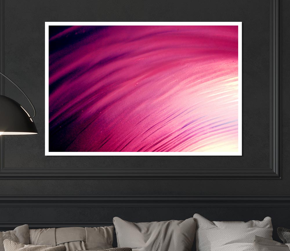 Whirlwind Of Pink Print Poster Wall Art