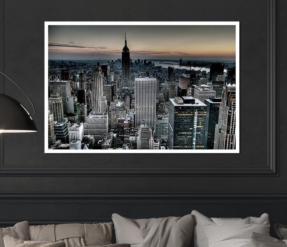 Across New York Print Poster Wall Art