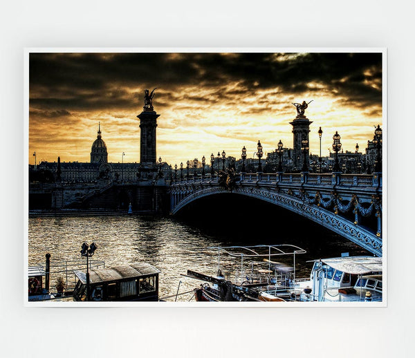 Alexander Bridge Paris Print Poster Wall Art