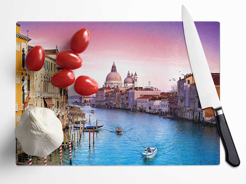 Beauty Of Venice Glass Chopping Board