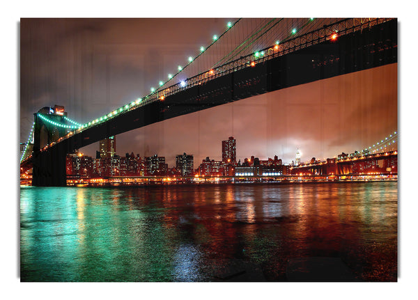 Brooklyn Bridge in New York bei Nacht