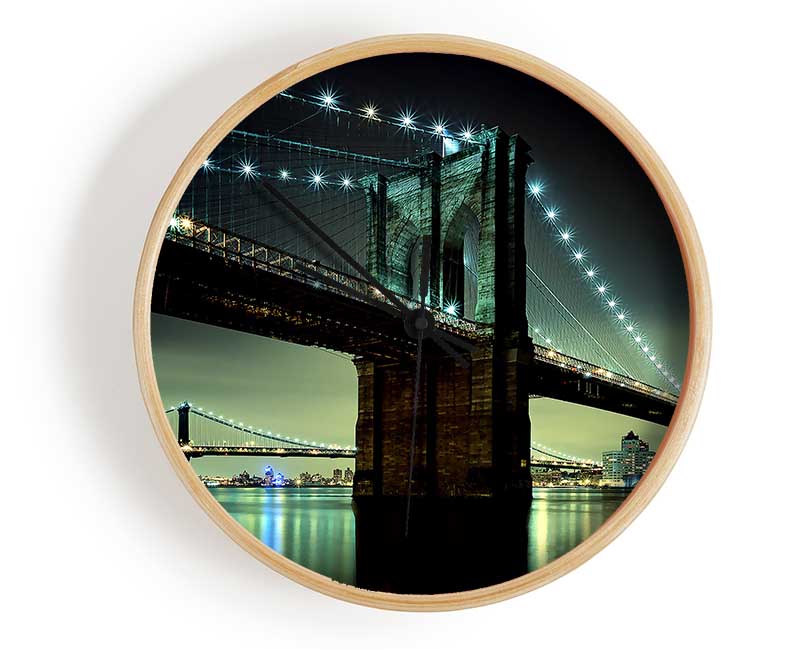 Brooklyn Bridge Nyc Clock - Wallart-Direct UK