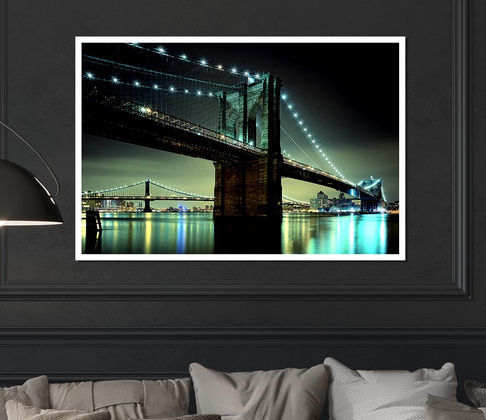 Brooklyn Bridge Nyc Print Poster Wall Art