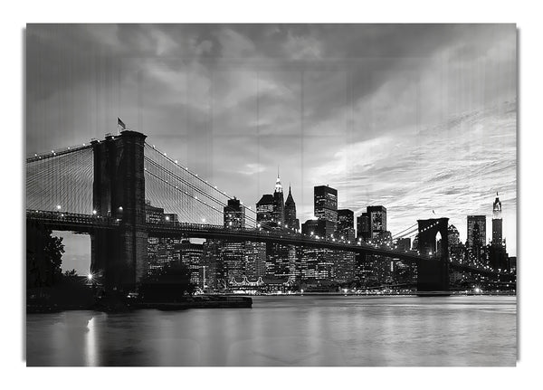 Brooklyn Bridge Skys B~w Architektur Kann