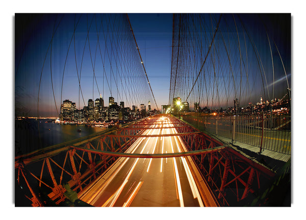 Brooklyn Bridge nach New York City