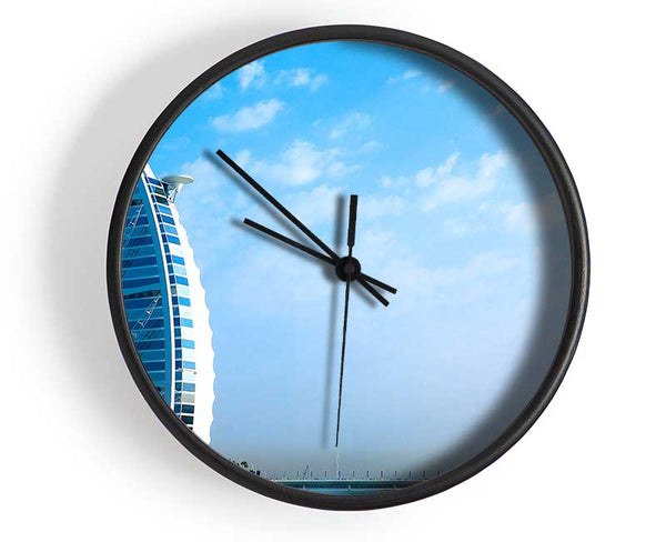 Burj Al Arab Dubai In The Morning Sky Clock - Wallart-Direct UK