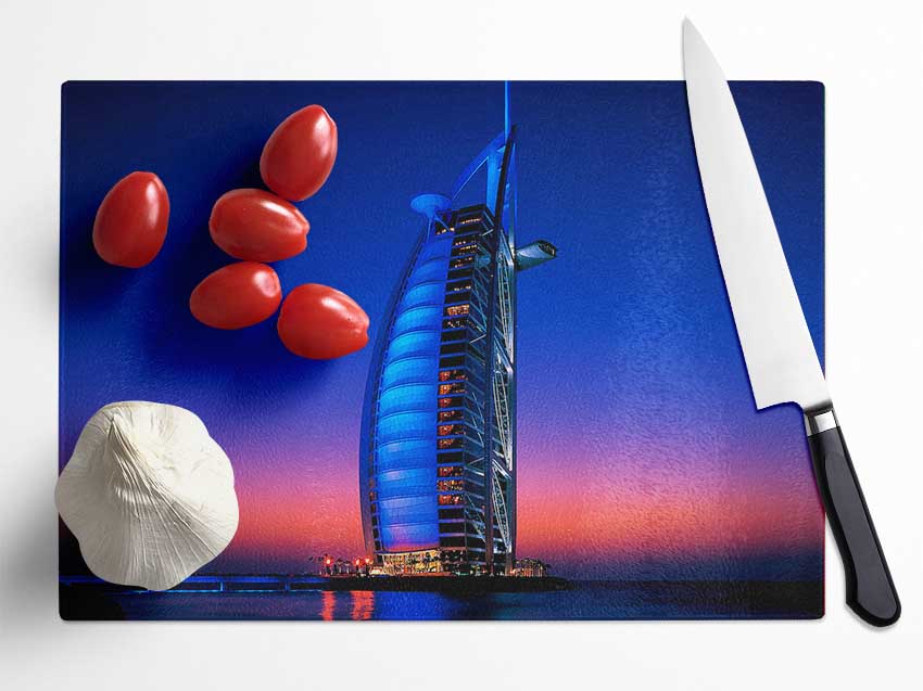 Burj Al Arab Dubai Uae Glass Chopping Board