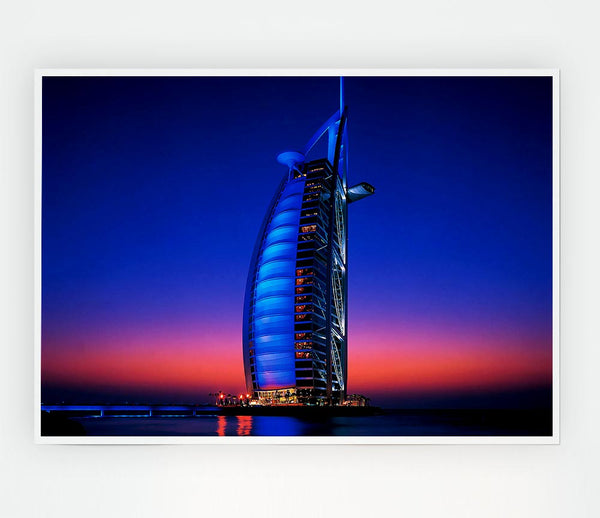 Burj Al Arab Dubai Uae Print Poster Wall Art