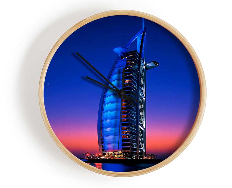 Burj Al Arab Dubai Uae Clock - Wallart-Direct UK