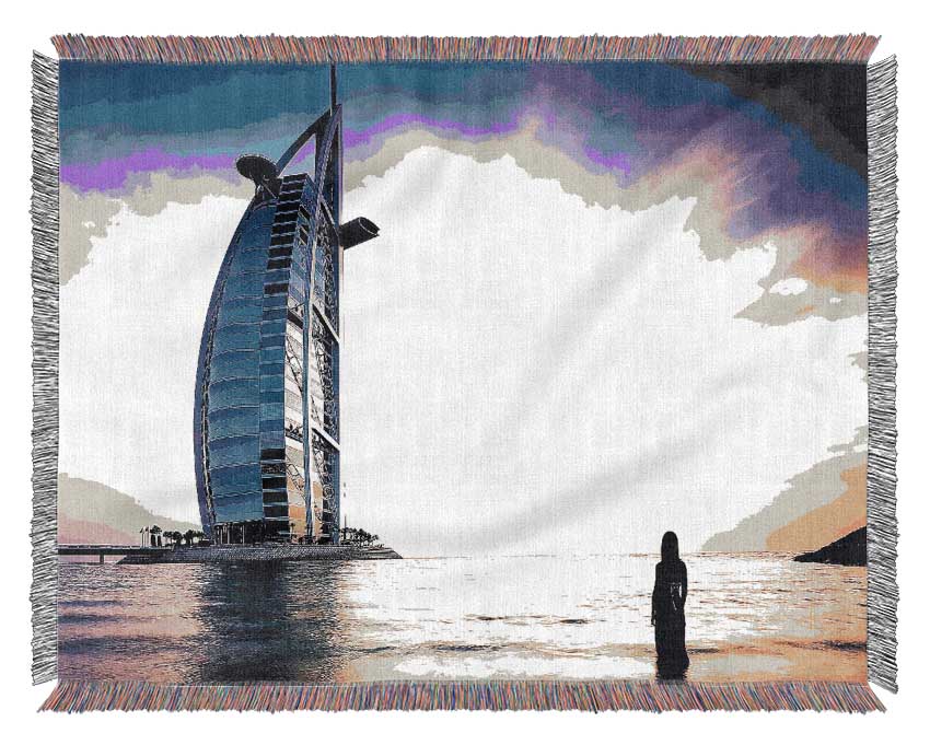 Burj Al Arab Dubai Woven Blanket