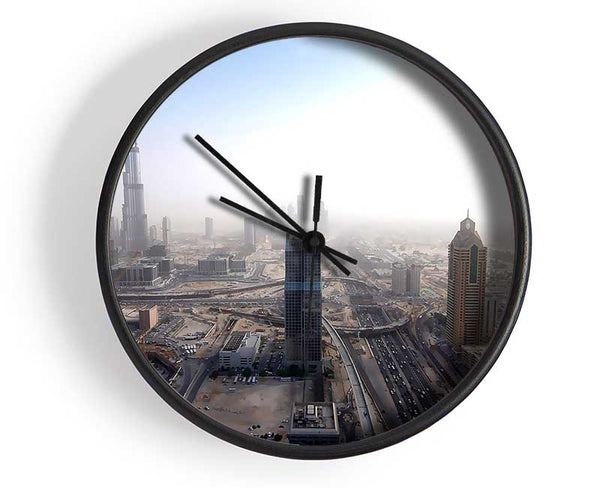 Burj Dubai Being Built Clock - Wallart-Direct UK